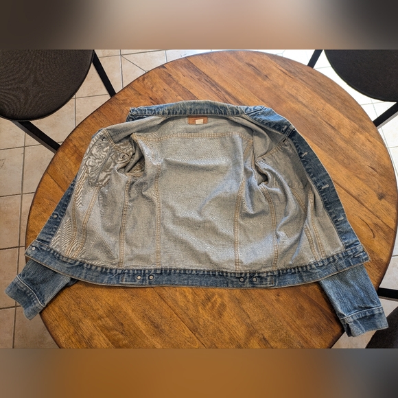 Vintage 80s Levi Denim Trucker Jacket Size 42L - Picture 9 of 12